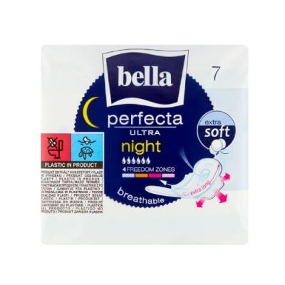 BELLA PERFECTA Ultra Night Extra Soft Podpaski higieniczne, 7 sztuk