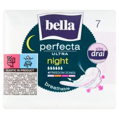 BELLA Perfecta Ultra Night Silky Drai Podpaski higieniczne, 7szt.