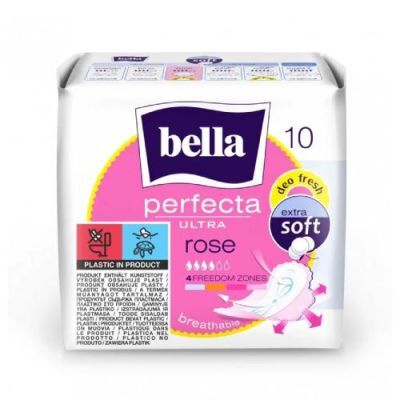 BELLA Podpaski Perfecta Ultra Rose, 10szt.
