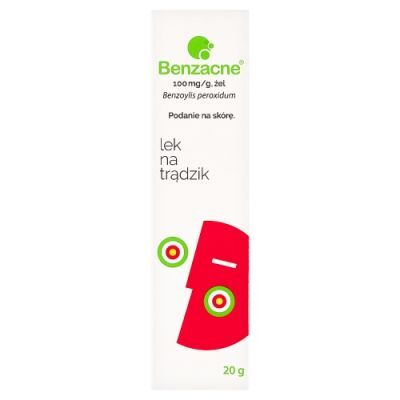 Benzacne żel 100 mg/g Lek na trądzik, 20 g