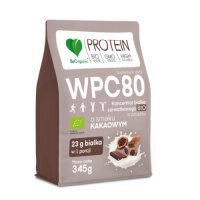 BeOrganic Białko serwatkowe WPC 80 BIO o smaku kakaowym, 345 g