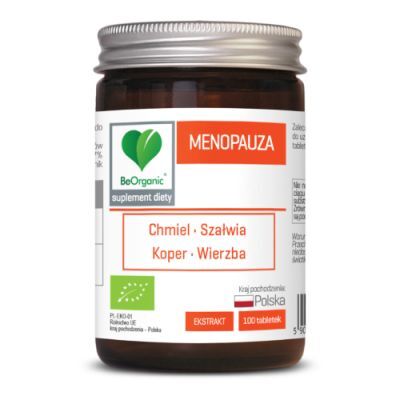 BeOrganic BIO Menopauza, 100 tabl.