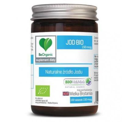 BeOrganic Jod Bio 150mcg, 100 tabl.