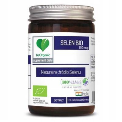 BeOrganic Selen Bio 100mcg, 100 tabl.