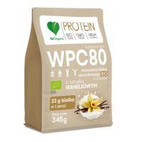 BeOrganic WPC 80 Koncentrat białka serwatkowego BIO w proszku Wanilia, 345 g