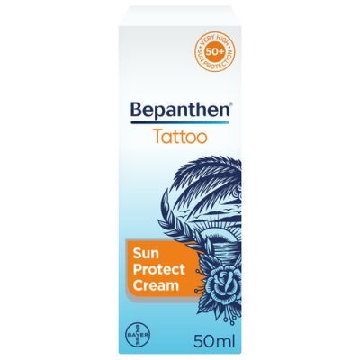 BEPANTHEN TATTOO Krem przeciwsłoneczny SPF50 do wytatuowanej skóry 50 ml