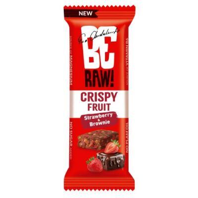 BeRAW! Crispy Fruit Truskawka i Brownie Baton owocowy, 40g