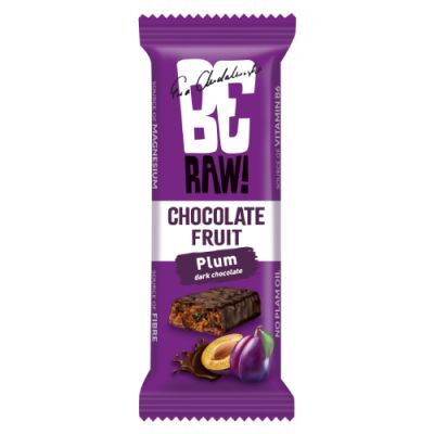 BeRAW Energy Plum Chocolate Baton Śliwka w gorzkiej czekoladzie, 40 g