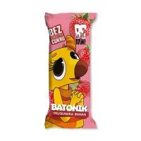 BeRAW Kids Baton Truskawka Banan, 25 g