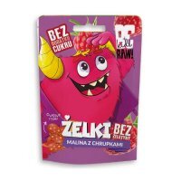 BeRAW Kids Żelki Malina z chrupkami, 35 g