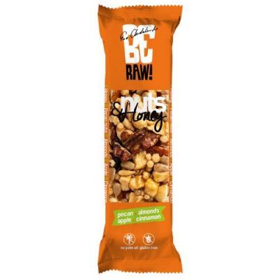 BeRAW Nuts&Honey baton orzechowo-miodowy z orzechami pekan, 30 g