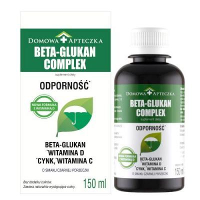 DOMOWA APTECZKA Beta-Glukan Complex płyn o smaku czarnej porzeczki, 150 ml