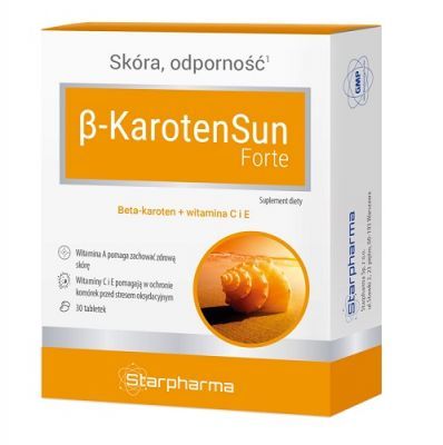 BETA-KAROTENSUN FORTE 30 tabletek  STARPHARMA