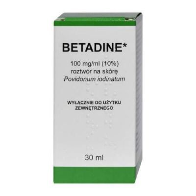 Betadine 100 mg/ml roztwór na skórę, 30 ml