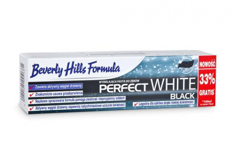 BEVERLY HILLS FORMULA PERFECT WHITE BLACK wybielająca pasta do zębów 100 ml