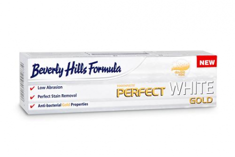 BEVERLY HILLS FORMULA PERFECT WHITE GOLD wybielająca pasta do zębów 100ml
