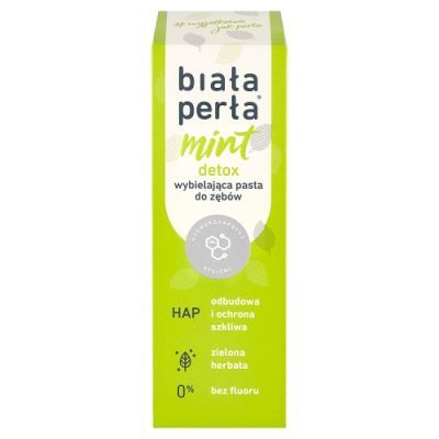 Biała Perła Mint Detox Wybielająca pasta do zębów, 75 ml