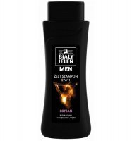 BIAŁY JELEŃ MEN 2w1 Żel i szampon do włosów dla mężczyzn z łopianem i proteinami pszenicznymi 300ml