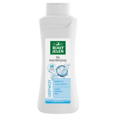 Biały Jeleń Żel pod prysznic odżywczy Prebiotyk + Kwas mlekowy, 500 ml