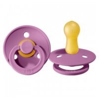 BIBS Smoczek uspokajający kauczukowy 0-6m Hevea Lavender S, 1 szt.