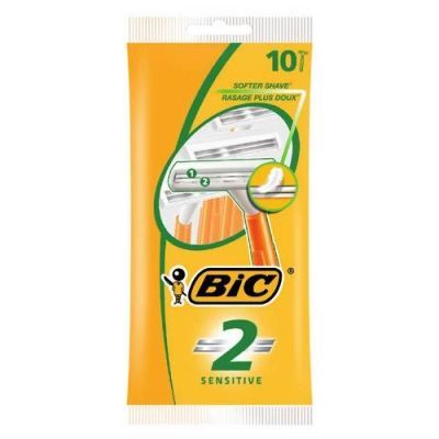 BIC 2 Sensitive Maszynka do golenia 2 ostrza, 10 sztuk