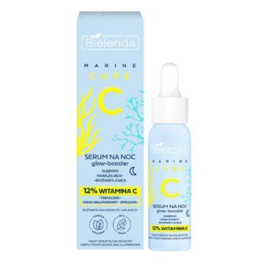 BIELENDA Marine Care C Serum-glow -booster głęboko nawilżająco - rozświetlające na noc, 30ml 