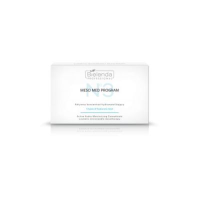 BIELENDA PROFESSIONAL Meso Med Program Aktywny koncentrat hydronawilżający z 5 formami kwasu hialuronowego, 3ml x 10szt.