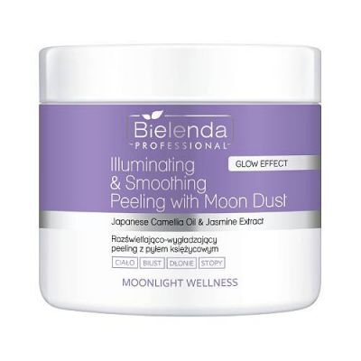Bielenda Professional Moonlight Wellness Rozświetlająco-wygładzający peeling z pyłem księżycowym, 550 g
