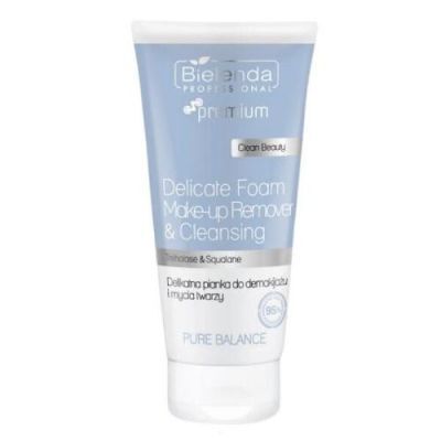 BIELENDA PROFESSIONAL Pure Balance Delikatna Pianka do demakijażu i mycia twarzy, 160ml