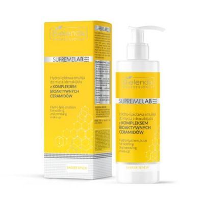 BIELENDA PROFESSIONAL SUPREMELAB Barrier Renew Hydro-lipidowa emulsja do mycia i demakijażu twarzy z kompleksem bioaktywnych ceramidów, 200ml