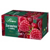 BiFix Herbata owocowa Żurawina z maliną, 20x2g