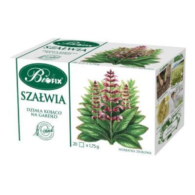 BiFix Herbatka ziołowa ekspresowa Szałwia, 20 x 1,75g
