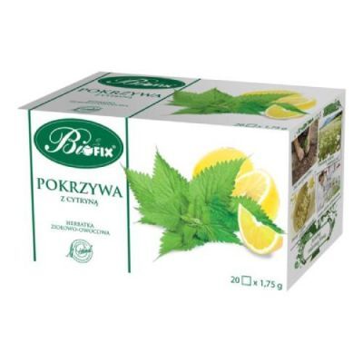 BiFix Herbatka ziołowo-owocowa ekspresowa Pokrzywa z cytryną, 20 x 1,75g