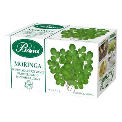 BiFix Moringa Herbatka ziołowa ekspresowa, 20x1,75g