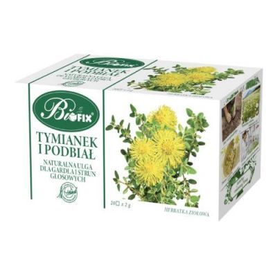 BiFix Tymianek i Podbiał Herbatka ziołowa, 20 sasz x 2 g