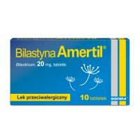 Bilastyna Amertil 20 mg, 10 tabletek - lek przeciwalergiczny
