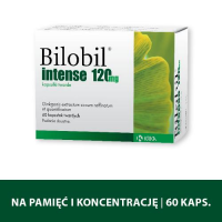 BILOBIL INTENSE 120 mg  60 kapsułek na krążenie i pamięć