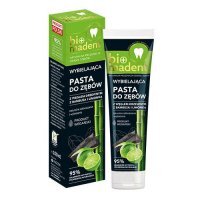 BIO MADENT Wybielająca pasta do zębów z węglem drzewnym z bambusa i limonką, 100ml