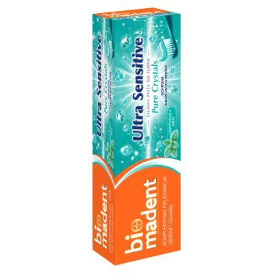 Bio Madent Żelowa pasta do zębów Ultra Sensitive Pure Crystals, 75 ml