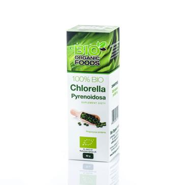 BIO ORGANIC FOODS 100% BIO Chlorella Pyrenoidosa 80g (320 tabletek)
