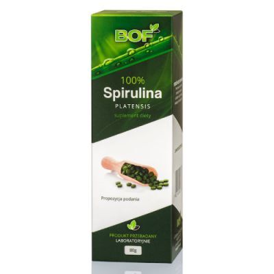BIO ORGANIC FOODS 100% BIO Spirulina Platensis, 80 g (400 tabletek)