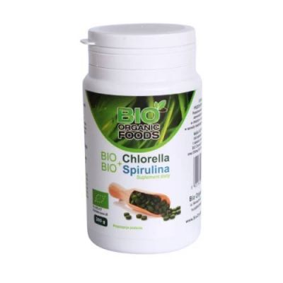 BIO Organic Foods Chlorella + Spirulina, 560 tabl.