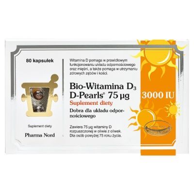 Bio-Witamina D3 D-Pearls 75 mcg, 80 kaps.