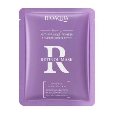 Bioaqua Przeciwstarzeniowa maseczka pielęgnacyjna do twarzy w płachcie z retinolem, 25 g