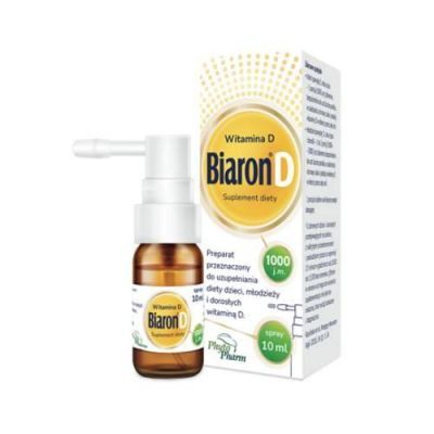 Bioaron D spray 1000 j.m. płyn, 10ml KRÓTKA DATA 31.10.2026