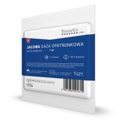 BIOCANTO Jałowa gaza opatrunkowa jałowa, 1 szt.