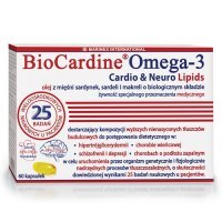 BioCardine Omega-3 Cardio &amp; Neuro Lipids, 60 kaps.