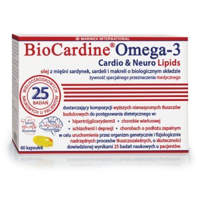 BioCardine Omega-3 Cardio & Neuro Lipids, 60 kaps.