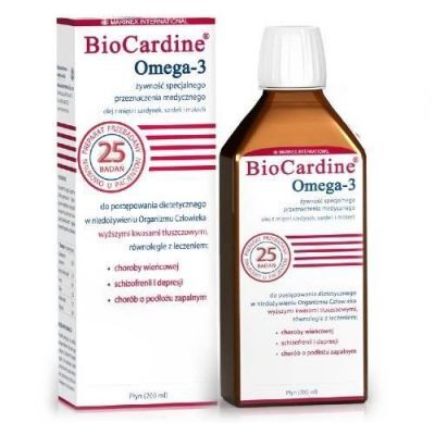 BIOCARDINE Omega-3 olej 200 ml