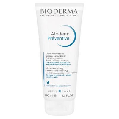 BIODERMA ATODERM PREVENTIVE Odżywczy krem wzmacniający ochronną barierę skóry suchej u dzieci, 200 ml